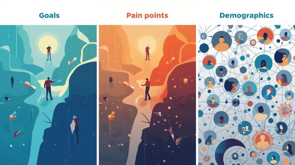 Customer avatar worksheet used to validate digital product ideas for passive income.