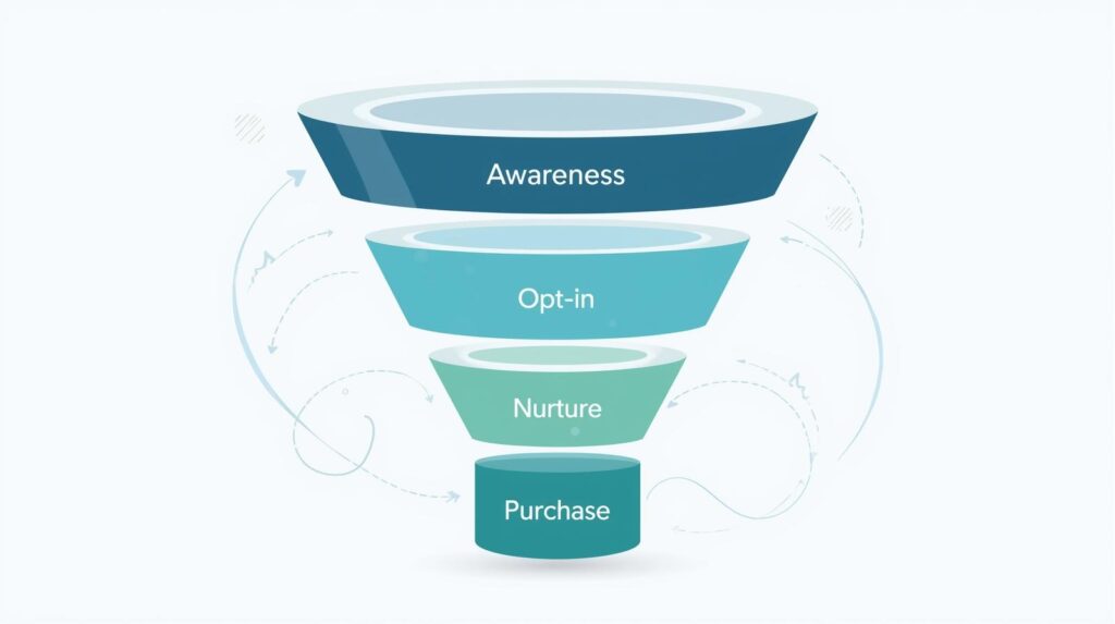 Automated sales funnel setup for selling digital products online