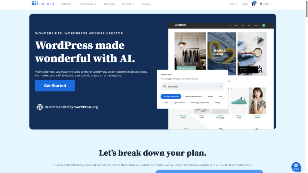 best hosting for travel blogs bluehost wordpress setup