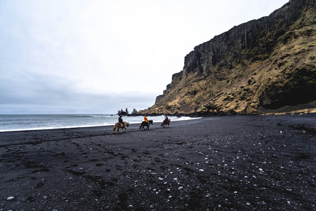 reynisfjara black sand beach basalt columns iceland