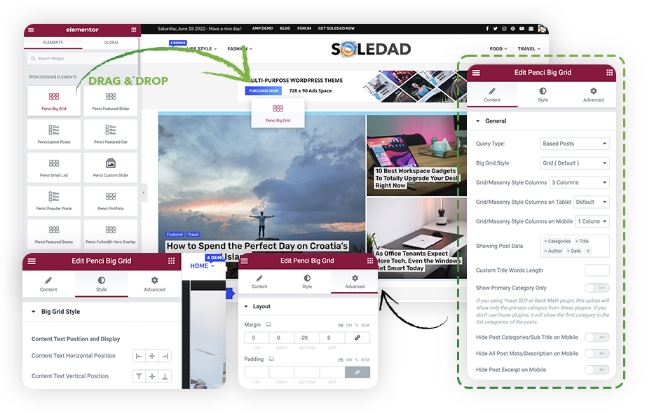 Soledad ad optimized website