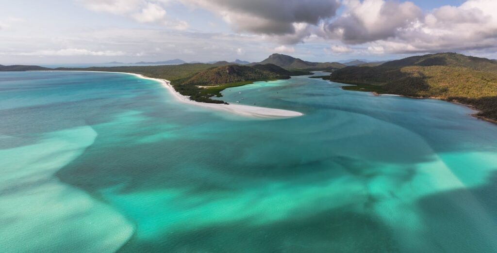 great barrier reef australia coral reef aerial view