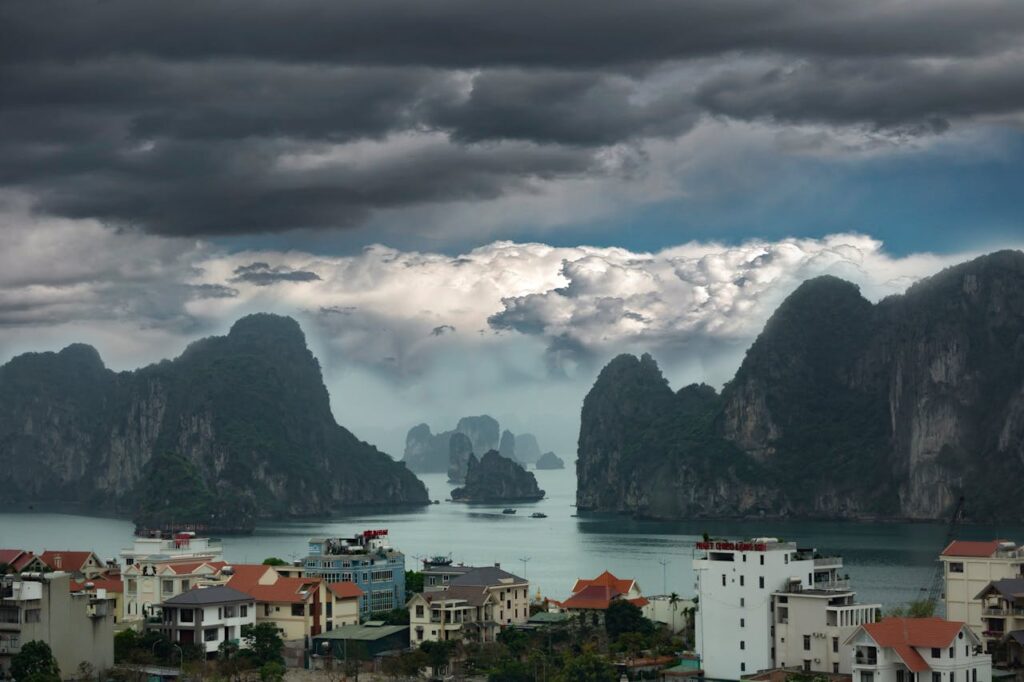 ha long bay vietnam limestone islands emerald water