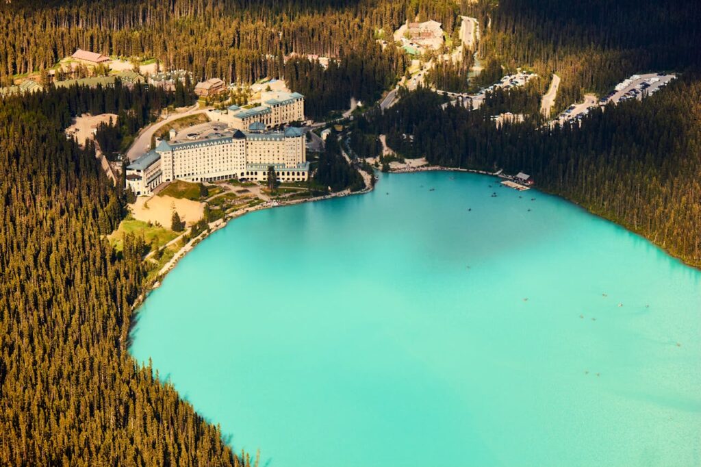 lake louise turquoise lake banff national park canada
