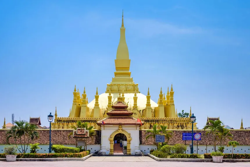 cities in Laos for digital nomads Vientiane city modern cafes and remote work setup