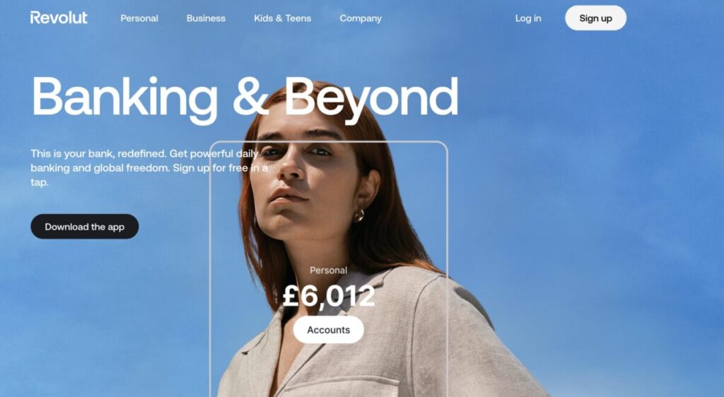 Revolut multi currency account mobile banking app for remote workers and digital nomads